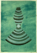 ´Schichten zunehmend dichter werdender Materie IV`, 100121, acrylic, pigments, ink, pencil on paper, 29,7 x 21 cm