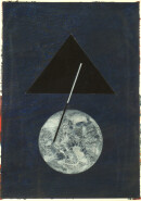 ´MOMENTS V`, 240121, pigments, acrylic, ink, pencil, 29,7 x 21 cm