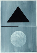 ´MOMENTS X`, 290121, pigments, acrylic, ink, pencil, 29,7 x 21 cm