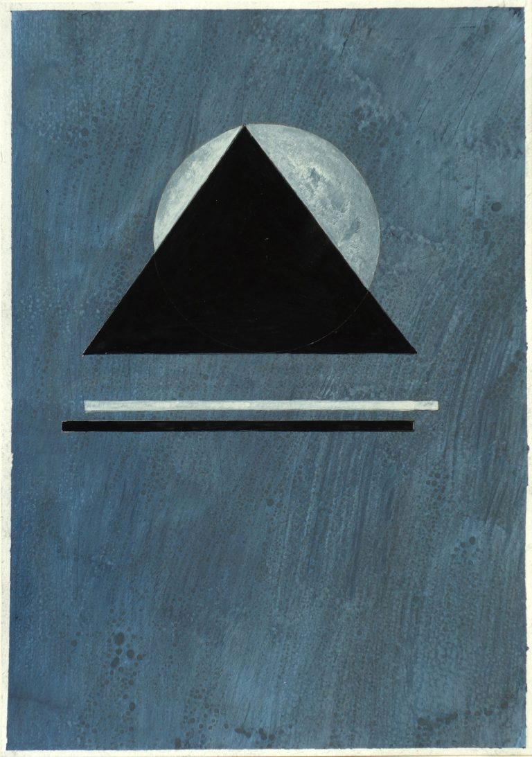 ´MOMENTS XII`, 300121, pigments, acrylic, ink, pencil, 29,7 x 21 cm, Kuenstlerin-Koeln