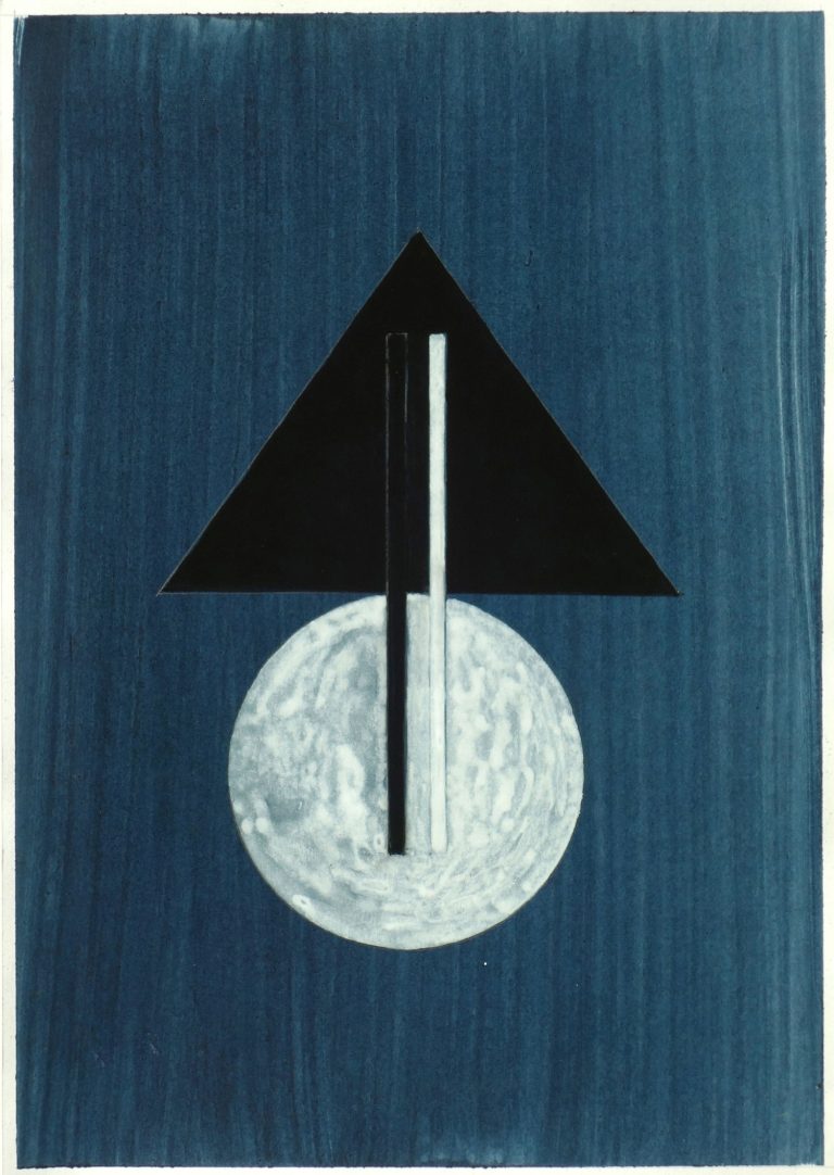 ´MOMENTS XV`, 310121, pigments, acrylic, ink, pencil, 29,7 x 21 cm, Kuenstlerin-Koeln