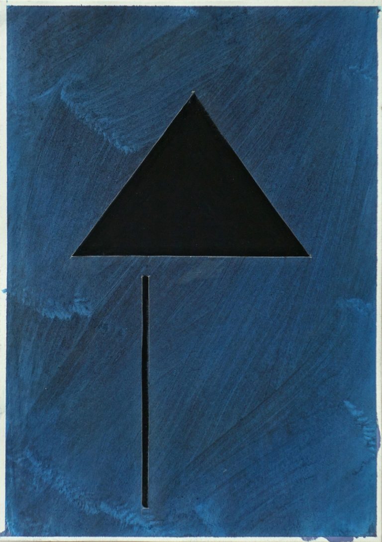 ´MOMENTS XVI`, 020221, pigments, acrylic, ink, pencil, 29,7 x 21 cm, Kuenstlerin-Koeln