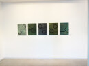 exhibition view ´von gebliebenen und heimkehrern`, 5 paintings ´Bilder der fließenden Welt`, Claudia Larissa Artz coyright