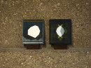´reflecting space`, 2022, crypta, installation view, two abstract paintings, St. Gertrud (concret brutalism, G. Böhm), photography © Claudia Larissa Artz