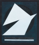 ´KESA XV`, 022023, acrylic, pigments on canvas, 40 x 35 cm