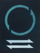 ´Zeitkristall I`, 032023, acrylic, pigments in canvas, 60 x 45 cm