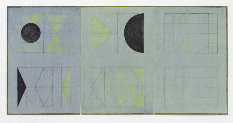 ´GEO III (den Raum gelb durchwandern)`, 3 pieces, 2022,Kuenstlerin-Koeln