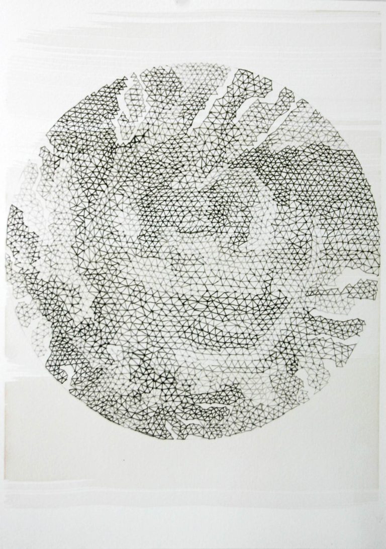 ´Die Ringe-durchbrechen III`. Kuenstlerin-Koeln