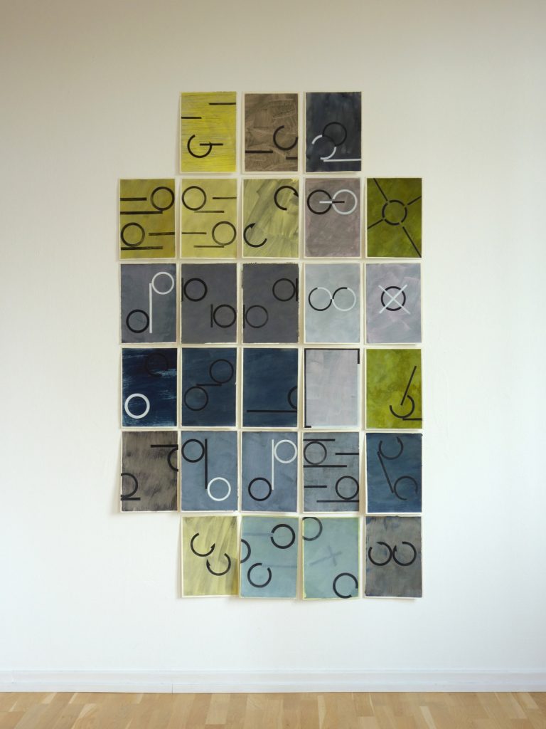 studioview, ´Bilder der fließenden Welt`, 062021, 181 x 108 cm, © Claudia Larissa Artz, VG-Bild Bonn, Kuenstlerin-Koeln