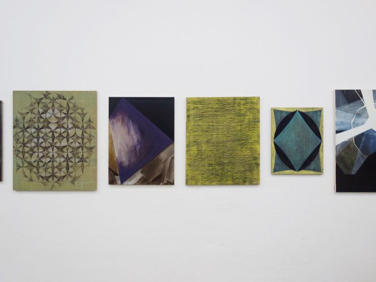 installation view finissage studio 14, paintings from 15 years, july 2020, Kuenstlerin-Koeln