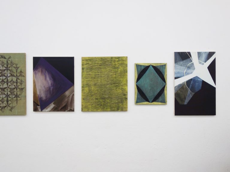 installation view finissage studio 14, paintings from 15 years, july 2020, Kuenstlerin-Koeln