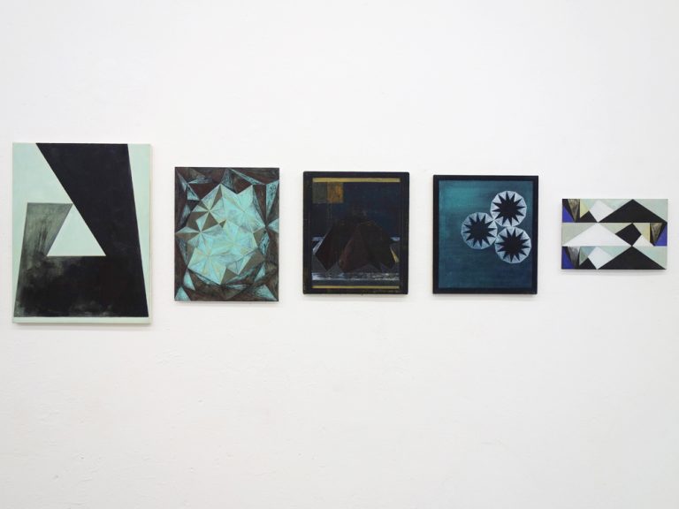 installation view finissage studio 14, paintings from 15 years, july 2020, Kuenstlerin-Koeln