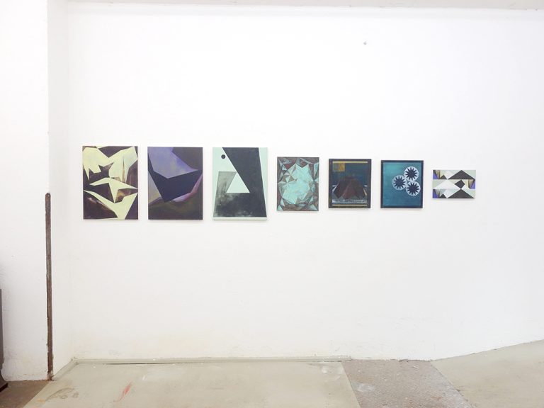 installation view finissage studio 14, paintings from 15 years, july 2020, Kuenstlerin-Koeln