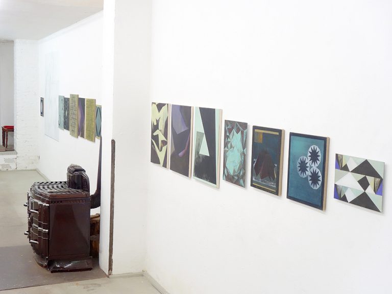 installation view finissage studio 14, paintings from 15 years, july 2020, Kuenstlerin-Koeln
