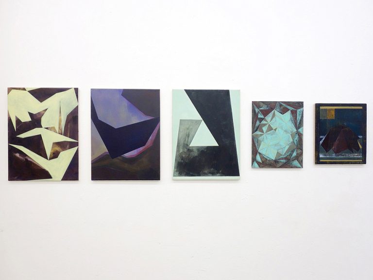installation view finissage studio 14, paintings from 15 years, july 2020, Kuenstlerin-Koeln