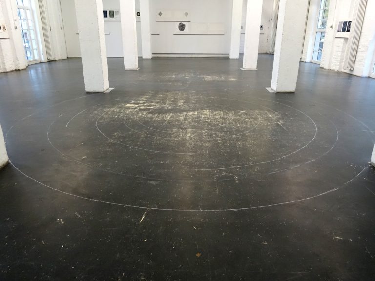 view before opening detail´labyrinth`, which was deleted, 2024, Kunsthafen Rhenania, cologne, © copyright Claudia Larissa Artz, Kuenstlerin-Koeln