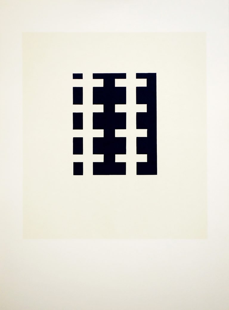 ´creme black on white, serie B (for Agnes)`, 2001, 69 x 50 cm, Kuenstlerin-Koeln
