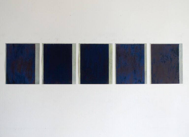 Installation view studio R2, 2025, OKU-series, Kuenstlerin-Koeln