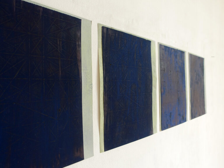 Installation view studio R2, 2025, OKU-series, Kuenstlerin-Koeln