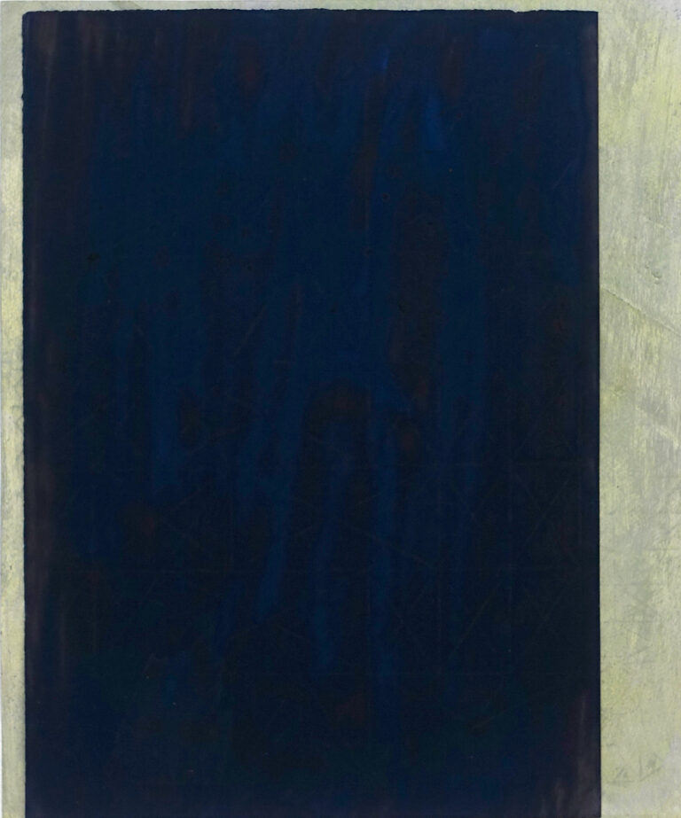 ´OKU-6`,2025, pigments, acrylic, distemper on paper, two pieces, Kuenstlerin-Koeln