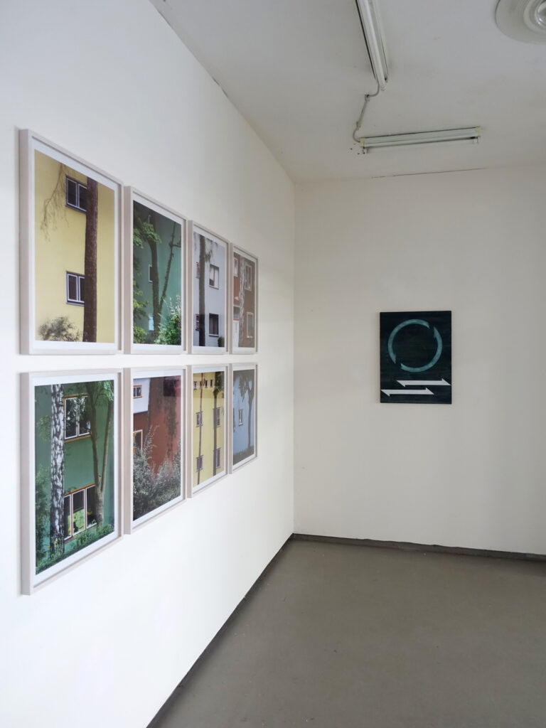 exhibition view Labor project gallery, cologne, with Christof Klute, Kuenstlerin - Koeln