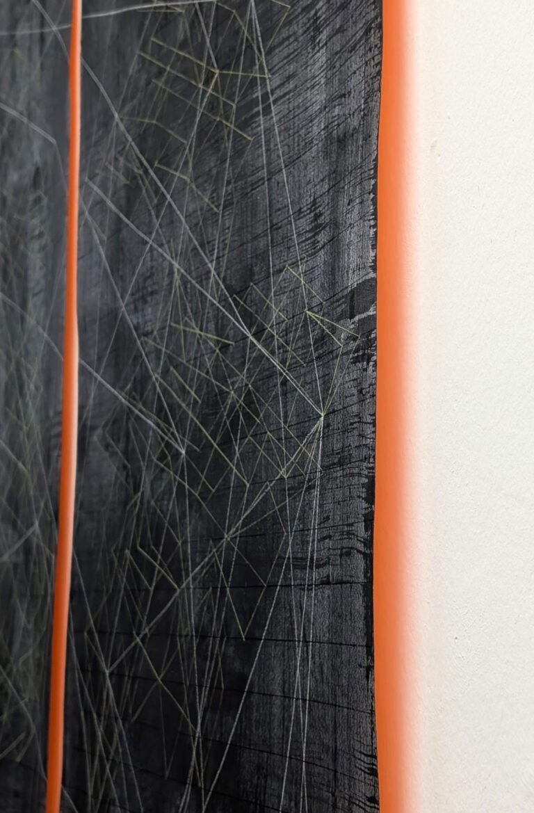 exhibition view Labor project gallery, detail, Himmelsgeometrien, Kuenstlerin-Koeln
